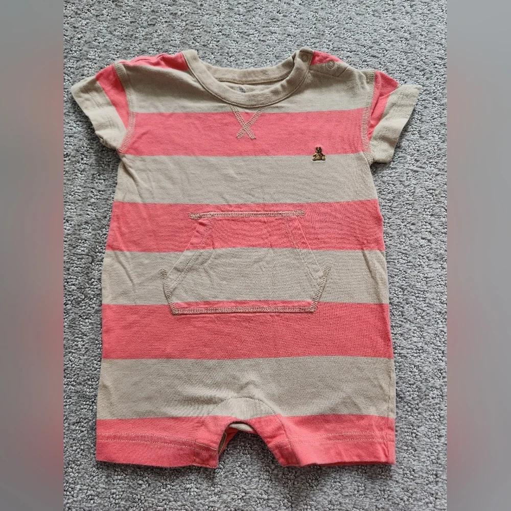 Baby GAP Rugby Stripe Shorty One-Piece‎ size 18-24 months